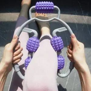 [셀러에이드]종아리마사지기 폼롤러 핑크 다리 스트레칭 3D 팔뚝마사지기