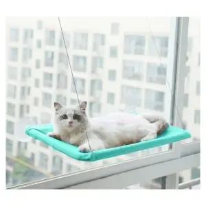 고양이 부착형 윈도우 해먹 침대 일광욕 낮잠 민트 (WD860E2)