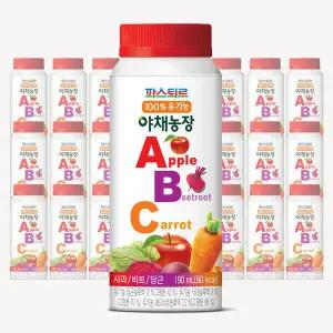 파스퇴르 100% 유기농 야채농장 ABC 190ml 24개