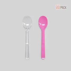 일회용 아이스크림스푼 대 투명 일회용 수저 벌크 500개