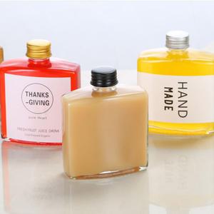 납작사각 유리병 250ml 48개 공병 음료병 주스병 더치병 밀크티병 유리용기 더치용기