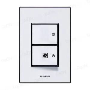나노 아트2 블랙) 스위치 2구(환풍기) / 팬 화장실