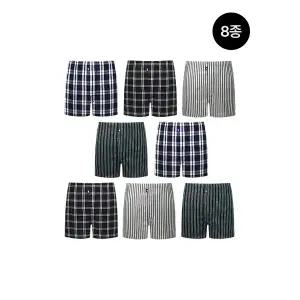[트라이][트라이] 링클케어 40수 남자 트렁크 8종세트