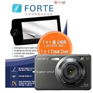 FORTE 포르테액정보호필름 (소니 DSC-W300 전용) 1 + 1 총 2매 / 먼지부착 방지 / 선명한 액정 / 스크래치에 강한 표면코팅 / 정진기 발생감소