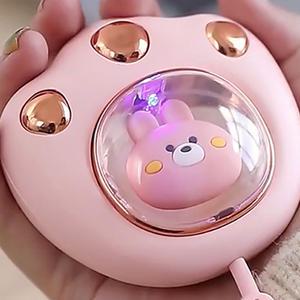 에코럭키 고양이 손난로/usb 충전식/c타입/주머니난로/KC안전인증/휴대용/방한용품