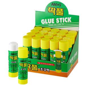 아모스 딱풀 25g 20개(1box)갑 투명풀 접착제