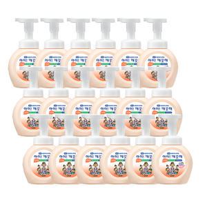 아이깨끗해 폼 핸드솝 모이스처라이징 복숭아향 핸드워시 용기 250ml x18개(1박스)