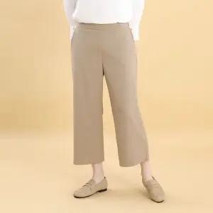 애비뉴투지 엄마옷 와이드 허리밴드 여성 봄 가을 간절기 정장 통바지 P04227