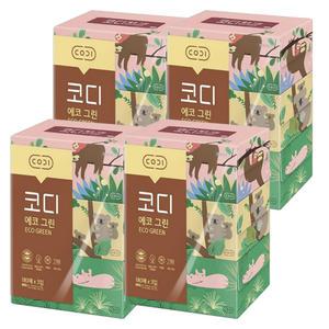 코디 에코그린 미용티슈 180매 3입 X 4팩