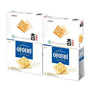 해태 아이비 309gx2개+크라운 참크래커 280gx2개(총4개)