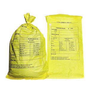 지정 폐기물 전용 마대(20L) -  pp 코팅 마대 (폐광물 폐페인트 폐유기용제 폐유독물질) 폐기물 안전수거  분리수거 용품