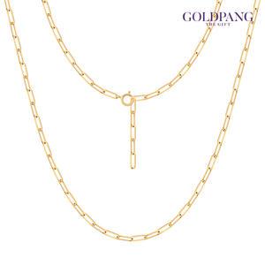 [골드팡] 14k 씬스틸러 클립체인 목걸이