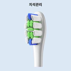 오클린 Oclean 전동칫솔 리필 칫솔모 전모델호환가능 치석관리 6개입 화이트