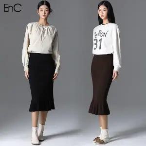 [EnC] 밍키프릴 롱 니트 스커트