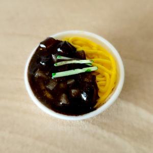 미니어쳐옛날짜장면모형1p  납골당소품 추모관음식소품