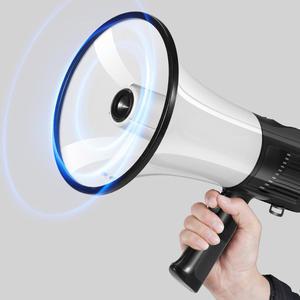 PCM037 민방위 훈련장 고성능 메가폰/사이렌 소리 탑재/USB/TF 카드 메모리 음악재생