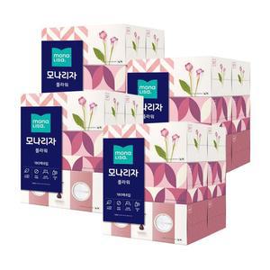 모나리자 플라워 미용티슈 180매 6입 4팩