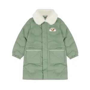 뉴발란스 키즈 트리 카라 퀄팅 다운 K 패딩 카키 NK9QC4301G-49