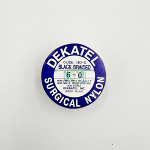 블랙 롤 나일론 6/0 1개입 / 데카텔 나이론 Dekatel Surgical Nylon 비멸균 봉합사 나일론봉합사