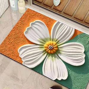 3D 빨아쓰는 꽃무늬 흡수잘되는 욕실 주방 씽크대 미끄럼방지 규조토 발매트