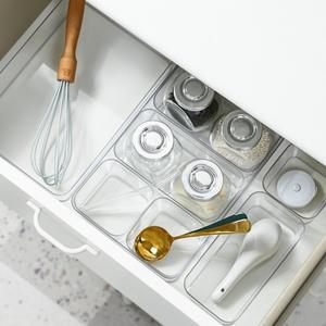 아크릴 탕비실 칸막이 투명 서랍 정리함 수납함 트레이 L 2개