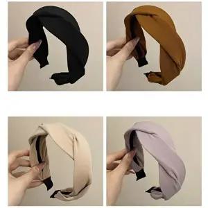 여학생 여성 심플 꼬임 머리띠 두툼한 패션 헤어밴드-WDB9A2F