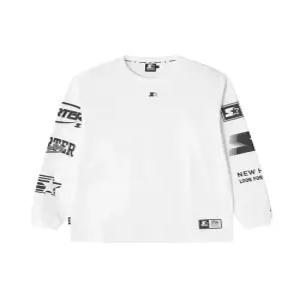 [스타터 블랙라벨]멀티 로고 롱 슬리브 (화이트) SA243ILS03_WHT