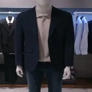 남성 간절기 가을 봄 네이비 캐주얼 콤비 비지니스 캐주얼 자켓