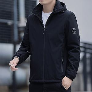 남성 바람막이 등산 자켓 방풍 간절기 후드 탈부착 러닝용