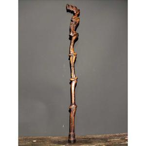 수행자 인테리어 지팡이 주장자 복숭아나무 유형 선물용 단일 일번 도사 촬영 상품 목발