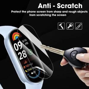 샤오미 미밴드 10용 스마트워치 하이드로겔 필름 5매, Miband 9/8 HD 투명 커버 소프트 TPU 풀 스크린 보호