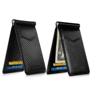 RFID 탄소 섬유 라이센스 지갑 머니클립 차단 ID