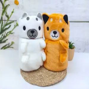 시바견 무릎담요 대형 캐릭터 겨울 극세사 학교 학생담요 크리스마스 유치원 어린이집단체선물