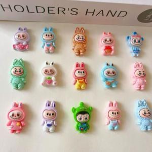 라부부 네일파츠 가챠 랜덤 100pcs 귀여운 네일 장식 여름네일 크리스마스 파츠 젤네일