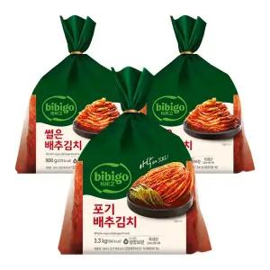 lTVl비비고 포기배추김치 3.3KG+비비고 썰은배추김치 900G 2개