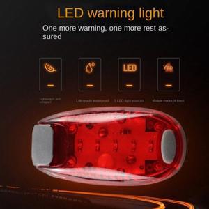1pc LED 안전 라이트 클립 방수 블루/레드/그린 3 조명 모드 야간 스트로브 깜박임 걷기 러닝 사이클링 램
