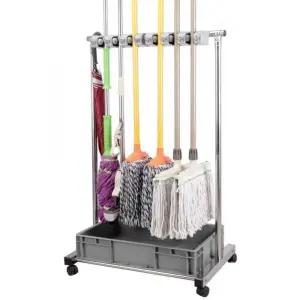 대걸레 걸이 업소용 회색 마대 밀대 청소 도구함 용품