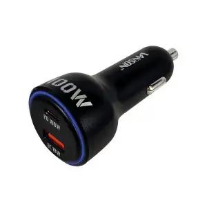 무료 삼성 갤럭시북 NT750XHD-KD72G 노트북 호환 12V 24V 차량용 충전기 USB-C 100W PD LED 시거잭