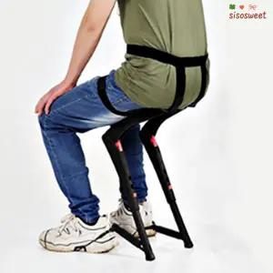 입는 의자 착용 휴대용 간이 의자 작업 휴식 투명 체어