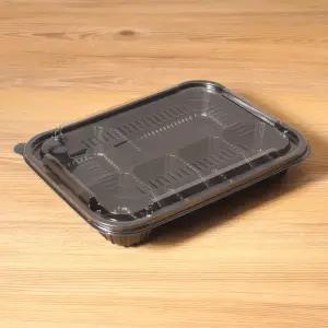 일회용 도시락 JH 6칸 도시 락용기 100 세트 포장 용기/배달/반찬통/투명/김밥/박스/반찬/그릇/야채/샐러드