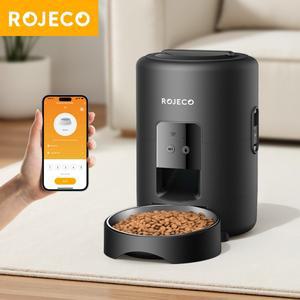 ROJECO 자동 애완견/고양이 급식기 2L WiFi 앱 원격 제어 스마트 사료 디스펜서