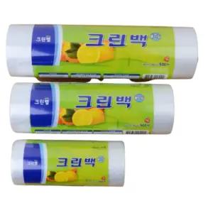 대용량 크린백 일회용 국산 위생 비닐 폴리 롤 백 봉지 500매 봉투 포장 팩