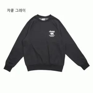 Jeep 지프 남녀공용 곰 나그랑 맨투맨 기모_JN4TSU890SG