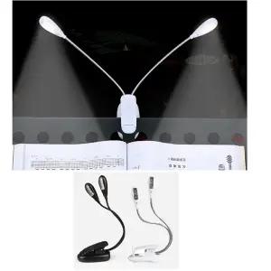 북라이트 LED램프 4LED 집게조명 휴대용 독서등 LED북라이트 보면대 악보