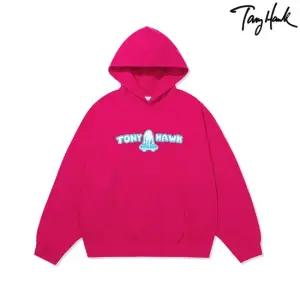 [Tony Hawk]  부클 스마일리 보더 로고 후디_마젠타