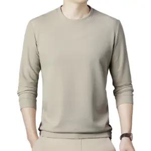 남자 남성 긴팔티 라운드넥 무지 와플 긴팔 면 티셔츠 롱슬리브