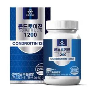 코오롱제약 콘드로이친 1200 상어연골 프리미엄 90정 (3개월분)