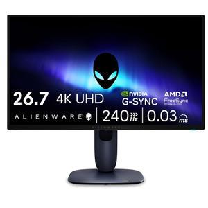 Alienware 27 4K QD-OLED 게이밍 모니터 AW2725Q - 26.7인치 UHD 240Hz 0.03ms, NVIDIA G-SYNC 호환, AMD 프리싱크 프리미엄 프로, VESA 어댑티브싱크, 돌비 비전, 디스플레이 HDR 트루 블랙 400