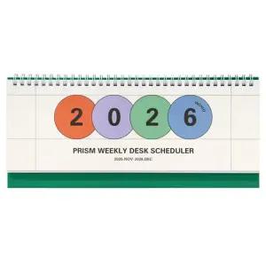 [인디고] 2026 프리즘 가로형 위클리 스케줄러  탁상 주간 달력 플래너)