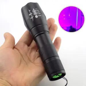 적외선 UV 395NM LED 손전등 본품 ZOOM기능산행 줌라이트 랜턴 밝은 후레쉬 되는